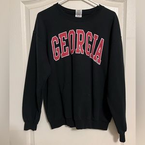 Gildan Georgia Bulldogs Crewneck, Size Medium
